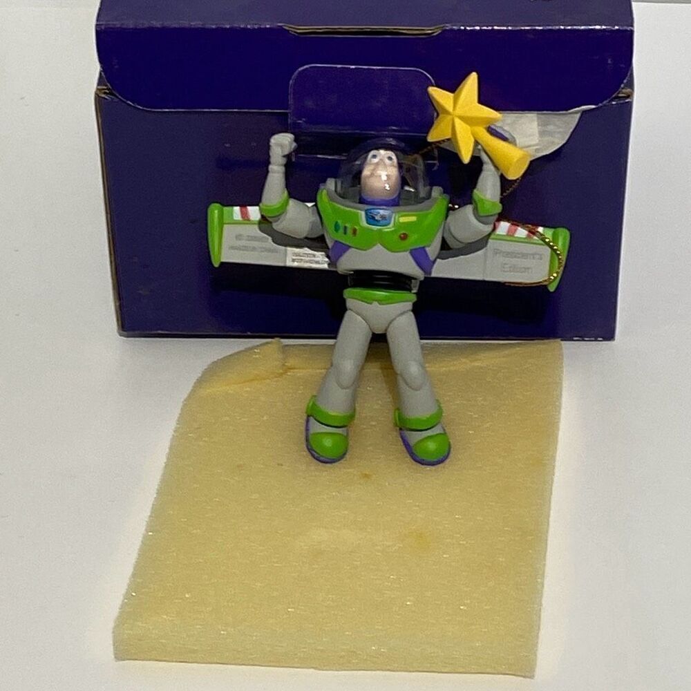 Disney Toy Story Buzz Lightyear Grolier President's Edition Ornament with Box